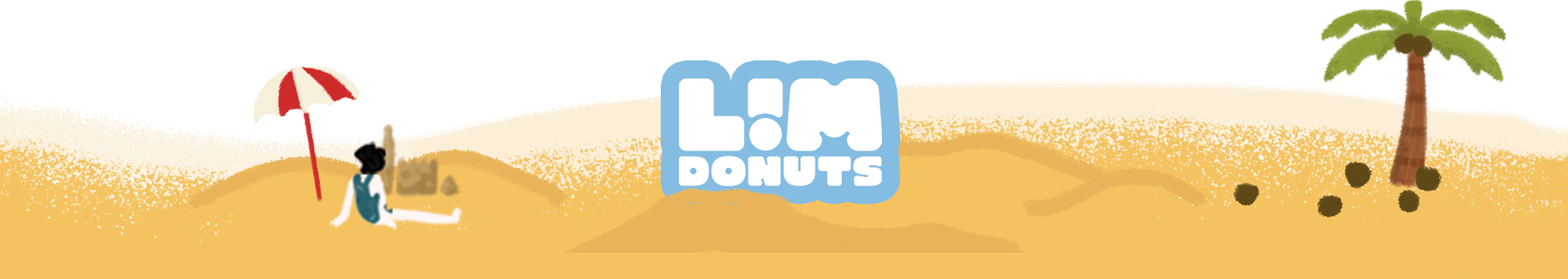 Lim Donuts beach footer