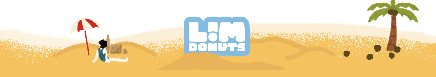 Lim Donuts beach footer